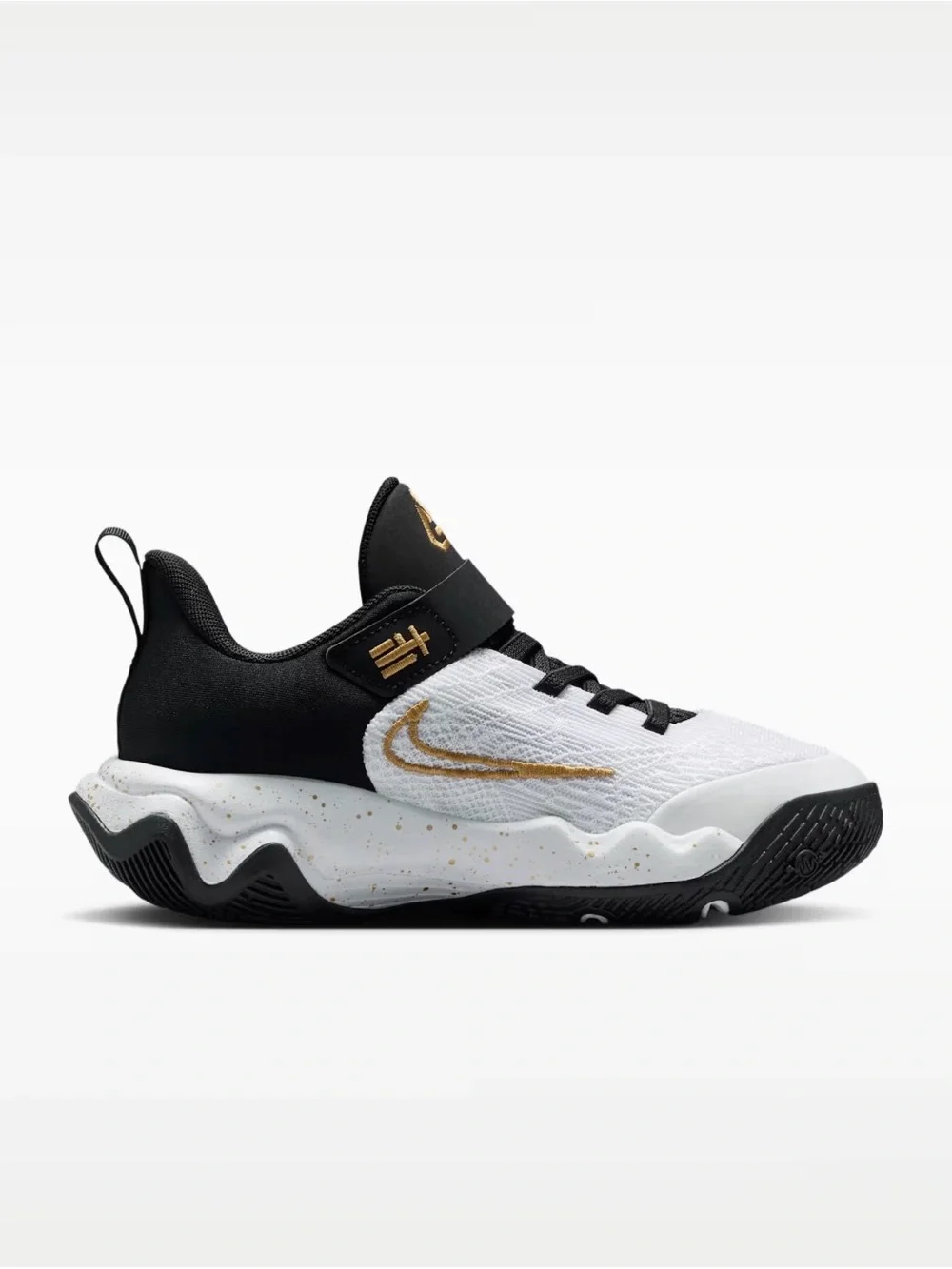 Nike White, Black & Gold Sneakers